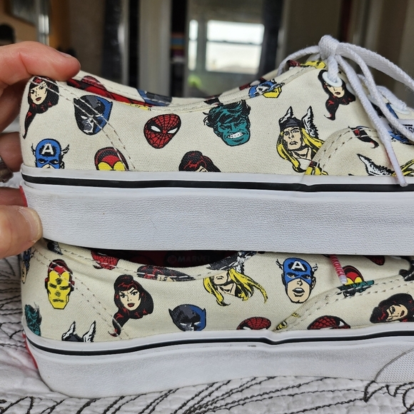 VGUC Vans X Marvel Head Sneakers Mens 8 Women 9.5 - Picture 7 of 15